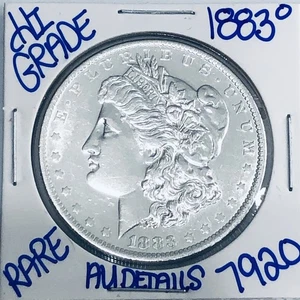 Dólar de plata O Morgan 1883 auténtico alta calidad moneda como nueva de Estados Unidos envío gratuito 7920 - Imagen 1 de 3