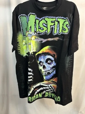 Vintage Misfits Famous Monsters Shirt Mexican Bootleg Aop Rock Virtual - Image 1 of 4
