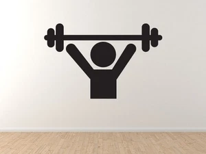 Fitness Gym Art #5 - Muscle Man Lifter Strongman - Vinyl Wandtattoo - Bild 1 von 1