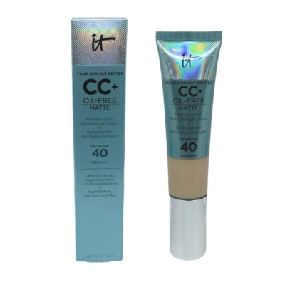 IT Cosmetics CC+ Oil-Free Matte Cream SPF 40 1.08 fl oz / 32 ml Light Foundation - Image 1 of 4