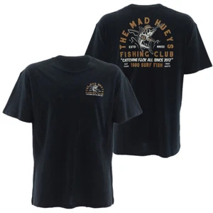 The Mad Hueys Fishing Club T-Shirt Black M - Picture 1 of 4