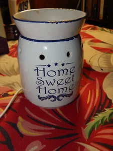 Scentsy Warmer - Blue Homestead HOME SWEET HOME Wax Warmer Full Size EUC - Picture 1 of 4