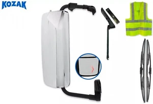 Espejo retrovisor cromado lado derecho compatible con Volvo VNL 2004-2024 - Imagen 1 de 9