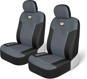 CAT MeshFlex Automotive Seat Covers Cars Trucks & SUVs Gray Set of 2  FREE SHIP - Picture 1 of 7