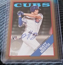2023 Topps Update Matt Mervis 1988 Autograph Card /50 Cubs
