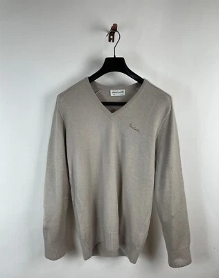 PIERRE CARDIN - DE COLECCIÓN. 1980 Gris Cuello en V Jersey Hombre Talla 40 Liverpool México Foto 1 de 4