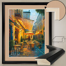 32W"x40H": CAFE VAN GOGH by HAIXIA LIU VINCENT DOUBLE MATTE, GLASS and FRAME