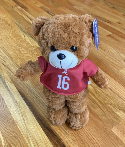 Alabama Crimson Tide Stuffed Bear Plush Teddy Roll Tide NCAA Forever Col. 13” Cover