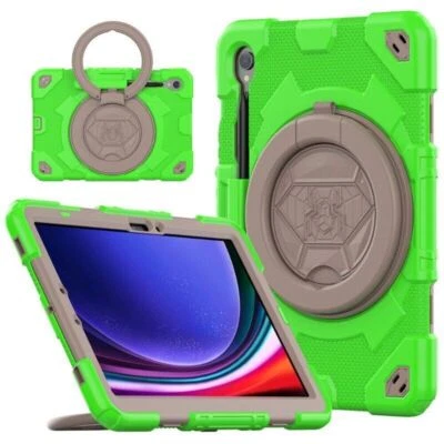 Heavy Duty Shockproof Rotating Stand Case Cover For Samsung Galaxy Tab S9 FE  - Image 1 of 4