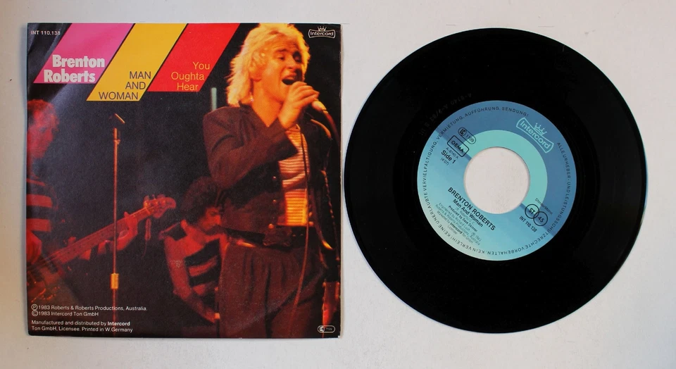 Brenton Roberts Man And Woman GER 7inch Vinyl Single 1983 Rock Ballad Mainstream - Bild 1 von 1