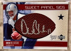 2005 UD • UPPER DECK SWEET SPOT DREW BLEDSOE SWEET PANEL SIGS Patch 5/15 - Picture 1 of 2