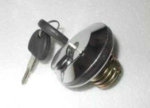 SUZUKI SJ413 SJ410 LJ CHROME FUEL TANK CAP WITH LOCK JIMNY SAMURAI SIERRA DROVER - Picture 1 of 3