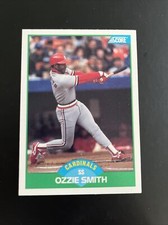 1989 Score Ozzie Smith #80 St. Louis Cardinals C3