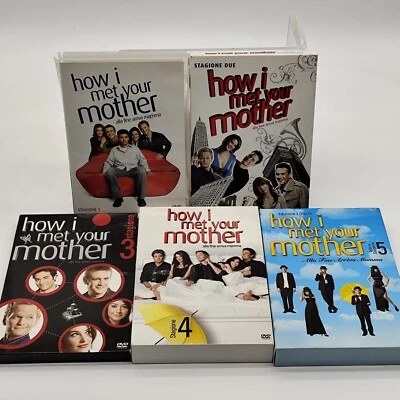HOW I MET YOUR MOTHER 5 STAGIONI COMPLETE DVD SERIE TV STAG. 1-2-3-4-5 - Immagine 1 di 3