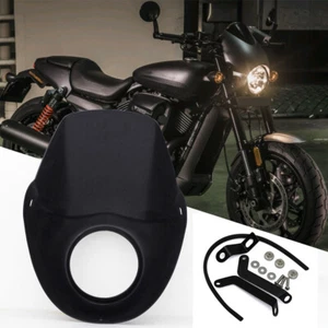 For Harley Street 500 XG500 750 XG750 Front Headlight Fairing Mask Black 15-2020 - Picture 1 of 12