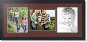 ArtToFrames Collage Mat Picture Photo Frame 3 8x10" Openings in Satin Black 117 - Picture 1 of 62