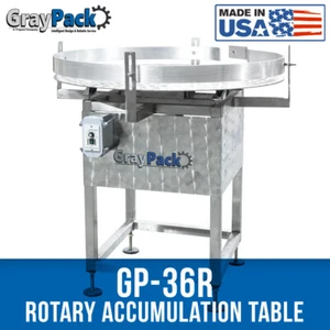 GrayPack GP-36R Rotary Accumulation Table (36") - Bottling Line - Filling Line  - Picture 1 of 7