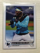 2022 Topps Series 1 Short Print SP Jazz Chisholm Jr. Marlins 6