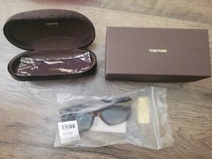 TOM FORD Morgan FT0513 52W Dark Havana Gradient Blue 57 mm Unisex Sunglasses - Picture 1 of 4