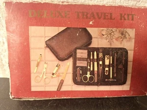 Kit de viaje estacionario vintage de lujo nuevo - Imagen 1 de 2