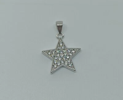 CIONDOLO IN ARGENTO 925 STELLA 17MM ZIRCONI (AMFP0248) - Immagine 1 di 3