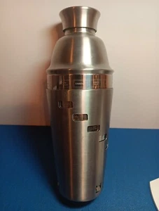 Oggi Large 15 Drink Cocktail Stainless Steel Cocktail Shaker CLEAN! - Picture 1 of 12