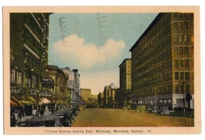 DE COLECCIÓN WINNIPEG MB CANADÁ POSTAL PORTAGE AVE 1945 082420 - Imagen 1 de 2