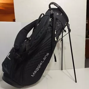 Maggie Lane Borsa da golf donna donna trapuntata 5 vie Borsa con supporto nera 7 tasche Donna - Foto 1 di 24