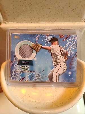 2023 Topps Holiday - Relics #RC-LW Logan Webb (Player-Worn MEM) - Image 1 of 2