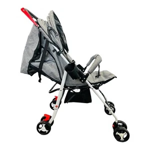 Lightweight Compact Baby Stroller Pram Easy Fold Travel Carry on Plane AU Grey - Picture 1 of 7