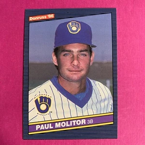 🐶 1986 Donruss Paul Molitor #124 HOF Milwaukee Brewers - Picture 1 of 2