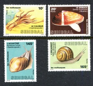 Caracoles moluscos de vida marina Senegal 771-774, montado sin montar o montado 1988 x44996 - Imagen 1 de 1