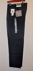 New Men's JONES NEW YORK Black Pants 100%Cotton Size: 36W 32L - Picture 1 of 3