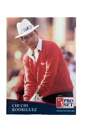 Excellent: Vintage 1991 PRO SET PGA Tour Chi Chi Rodriguez Trading Card - Image 1 of 2