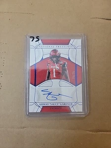 2022 National Treasures Collegiate Ahmad Sauce Gardner Rookie Auto #75/75 Jets - Bild 1 von 3