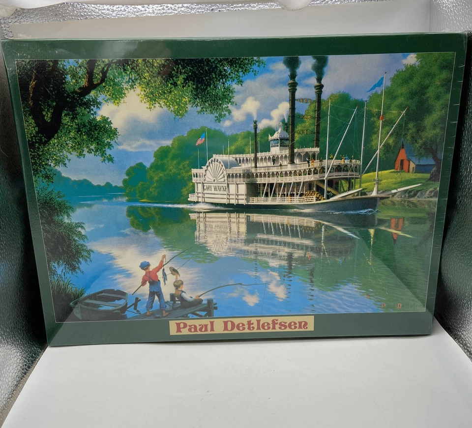 Paul Detlefsen “Old Rivers Days” 1000 Pieces 50x75cm Jigsaw Puzzle New sealed - Image 1 of 4