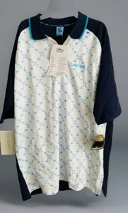 Neu Muster Lowrider Poloshirt Large Herren Größe Large weiß, marineblau - Bild 1 von 6