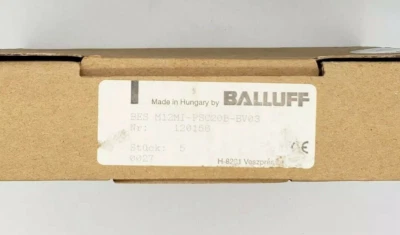 New Balluff BES M12MI-PSC20B-BV03 Inductive Proximity Sensor BES005W 12-30VDC - Image 1 of 4