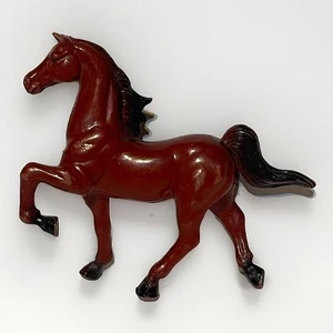 Vintage Imperial 1970s Plastic Toy Horse Red 1975 - Picture 1 of 5