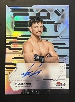 2025 Topps Finest UFC - Jack Jenkins - Finest Autos Black /25 - Image 1 of 2
