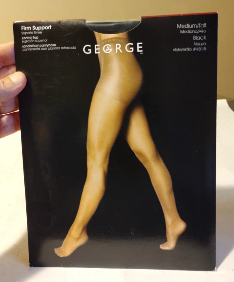 NUEVO Sandalia George Firm Support Control Top Mediana Alta Negra Foto 1 de 4