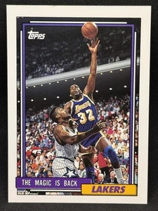 Magic Johnson 1992 Topps The Magic Is Back #54 - Lakers - Imagen 1 de 3