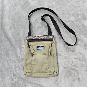 KAVU Keeper Travel Bag Crossbody Sling Bag Canvas olive green Color Purse - Picture 1 of 7