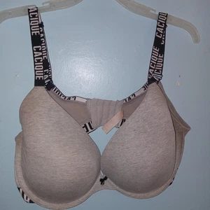 Reggiseno Cacique Boost Tuffo Ferretto Supporto Lane Bryant Grigio Cotone 42F - Foto 1 di 7
