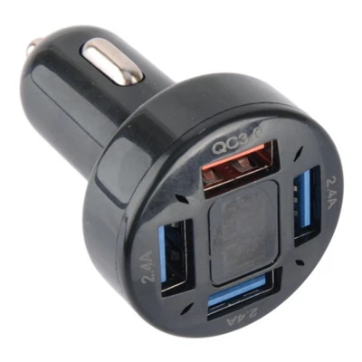 4-Port USB Auto KFZ Ladegerät Zigarettenanzünder Strom-Adapter für Handy GPS Neu - Bild 1 von 4