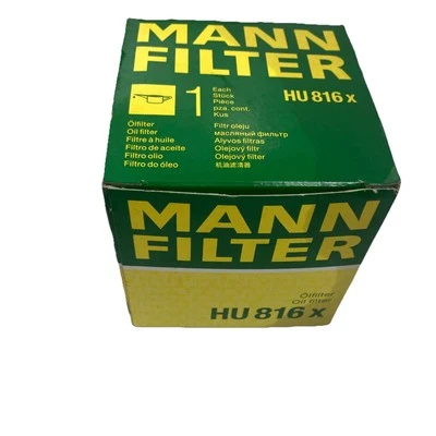 MANN Oil FIlter HU816x BMW 07-17 1,3,5,6,7,X1,X3,X5,X6,Z4 Made in Germany - Image 1 of 4