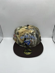 NEW ERA 59FIFTY TORONTO BLUEJAYS REAL TREE FITTED HAT SIZE 7 3/8 KELLY GREEN UV - Picture 1 of 6