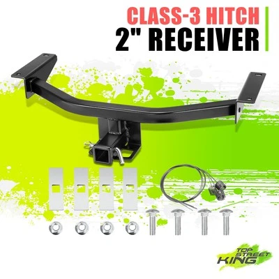 4000 lbs Trailer Hitch Receiver Powder-Coated Rear Tow 2" for Mazda CX-9 16-23 - Image 1 of 4