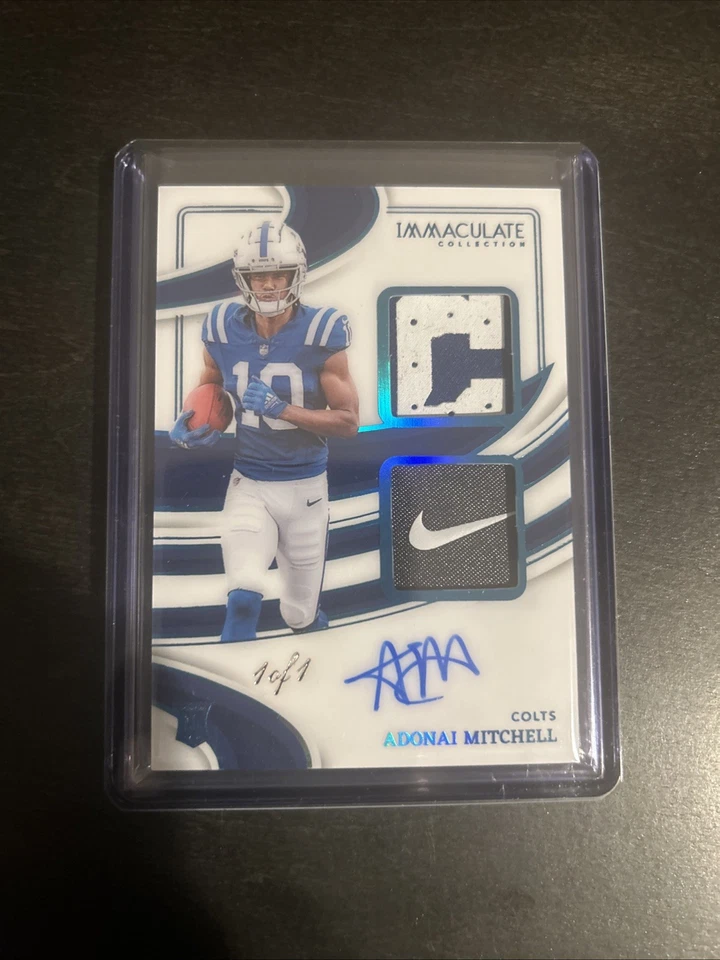 2024 Panini Immaculate Collection Adonai Mitchell 1 Of 1 !!!!!! - Image 1 of 2