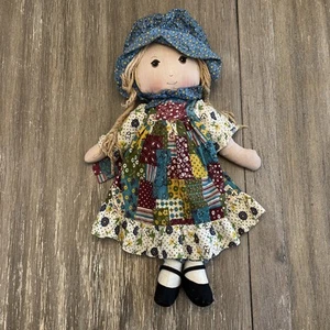 Vintage 1970s Knickerbocker Holly Hobbie 16" Original Stuffed Cloth Rag Doll - Picture 1 of 3